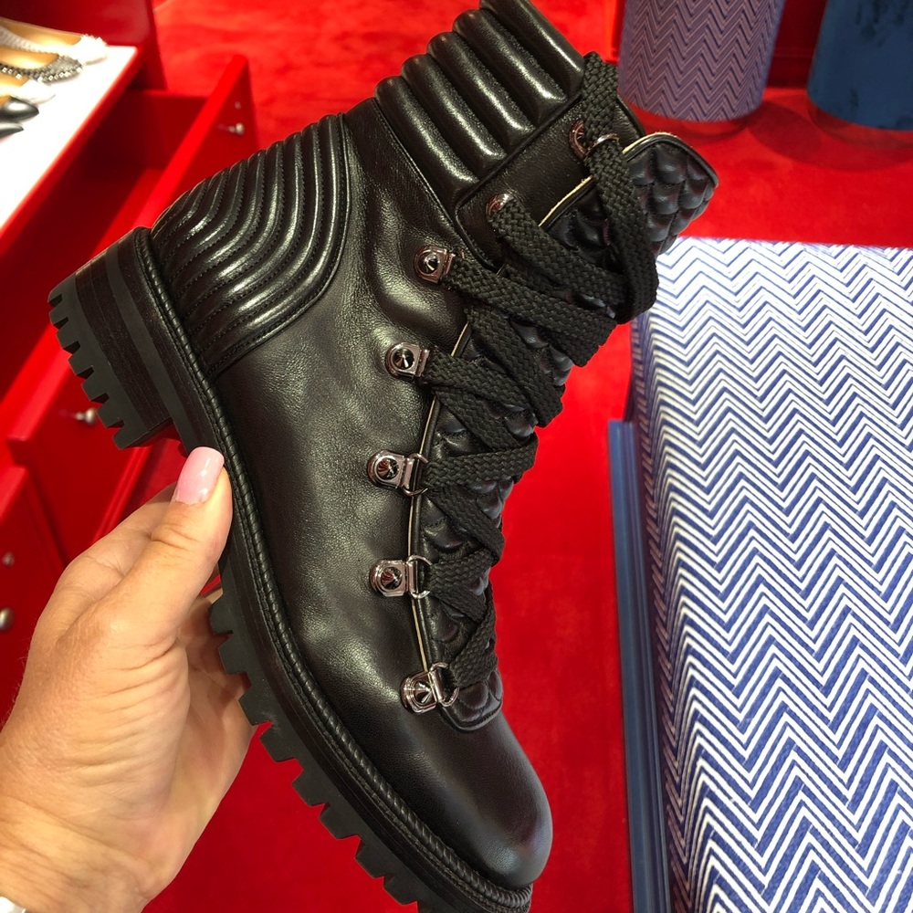 Christian Louboutin flat nappa boots